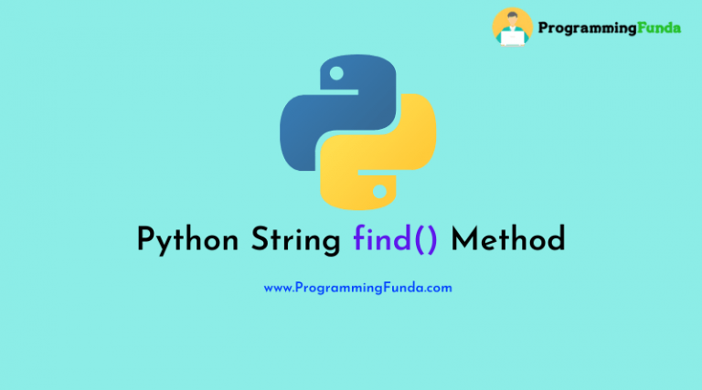 Python String Find Method Programming Funda 8057