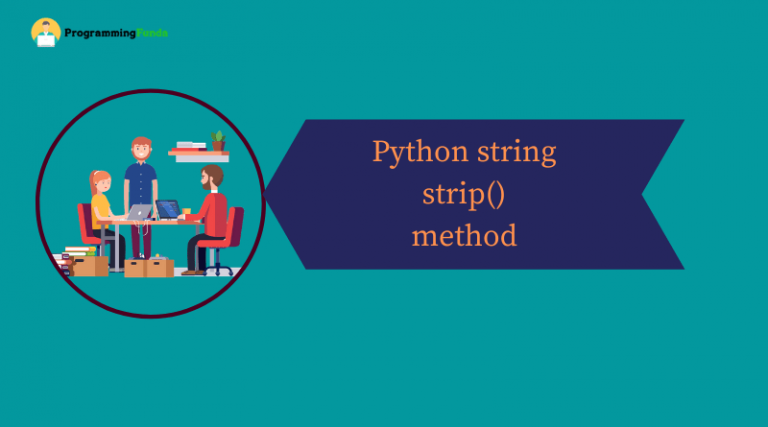 Python String Strip() Method » Programming Funda