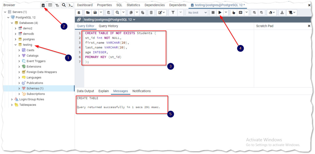 PostgreSQL CREATE TABLE Programming Funda