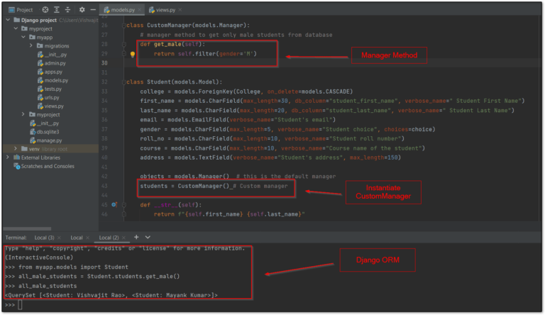 Django Model Manager Method Typing VS Code Autocompletion  Best Practices - Django Model Manager  Programming Funda