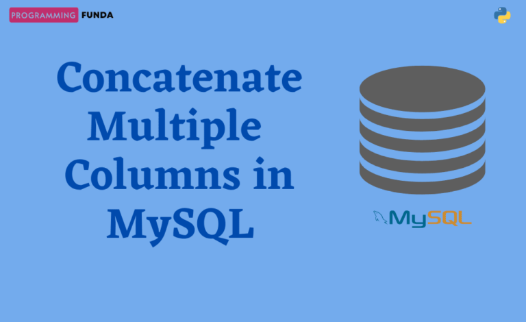 how-to-concatenate-multiple-columns-in-mysql