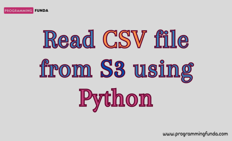 How To Read Csv Files From S3 Using Python 4831