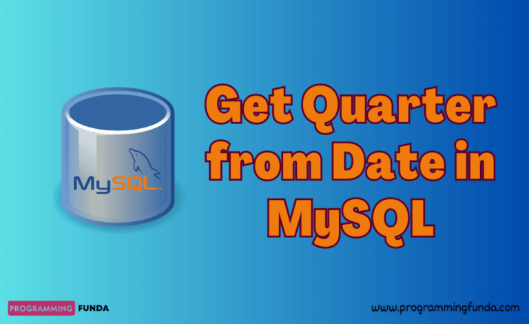 how-to-get-quarter-from-date-in-mysql-programming-funda