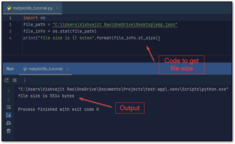 Get File Size in Python